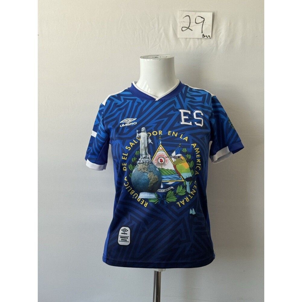Umbro El Salvador Soccer Jersey Youth XL Blue National Team Futbol ES Official